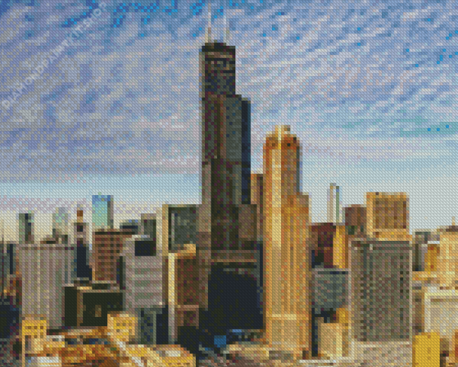Willis Tower Diamond Painting