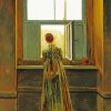 Woman At Window Caspar David Friedrich Diamond Painting