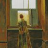 Woman At Window Caspar David Friedrich Diamond Painting