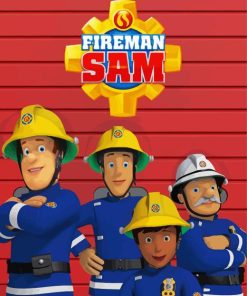 Fireman Sam Cartoon Diamond Painting
