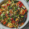 Fried Halloumi Lentil Salad Diamond Painting