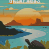 Galapagos Island Poster Diamond Painting