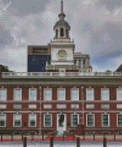 Independence Hall Building Diamond Painting