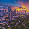 Jakarta Skylines Diamond Painting