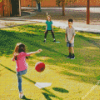 Little Kids Playing Kickball Diamond Painting