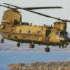 Military Chinook Helicopter Diamond Painting