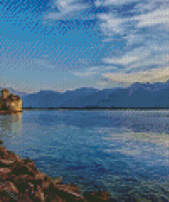 Mont Blanc Switzerland Lake Geneva Diamond Painting