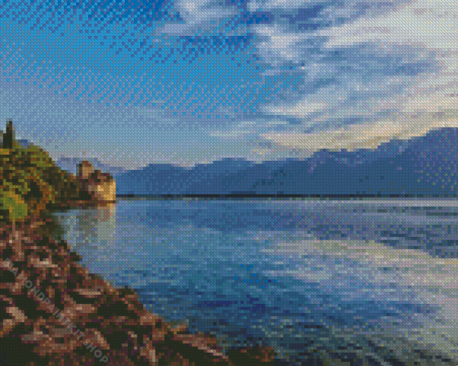 Mont Blanc Switzerland Lake Geneva Diamond Painting