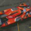 Orange Sport Racing Car Diamond Painting