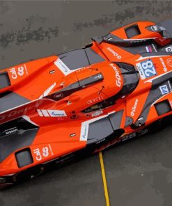 Orange Sport Racing Car Diamond Painting