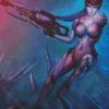 Overwatch Game Widowmaker Diamond Painting