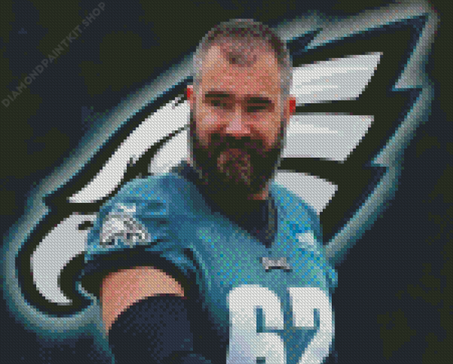 Philadelphia Eagles Jason Kelce Diamond Painting