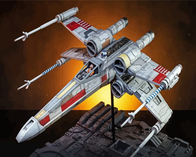 Star Wars X Wing Starfighter Diamond Painting