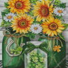 Sunflowers In Jars Diamond Painting