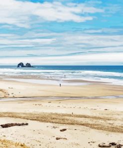 Twin Rocks Rockaway Beach Diamond Painting