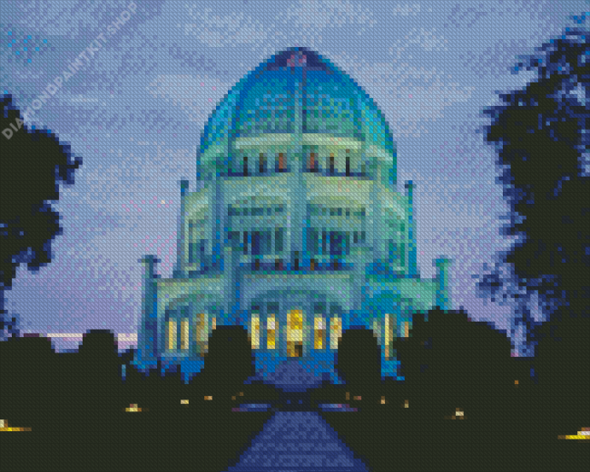 Bahai House Of Worship Diamond Painting