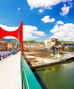 Bilbao Bridge Diamond Painting
