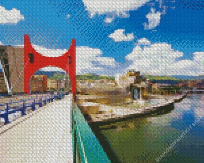 Bilbao Bridge Diamond Painting