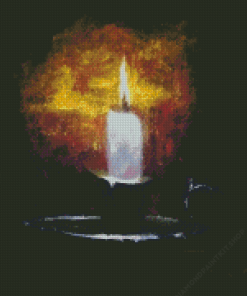 Burning Candle Diamond Painting