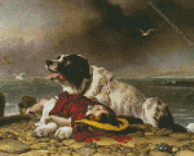 Landseer Dog Diamond Painting