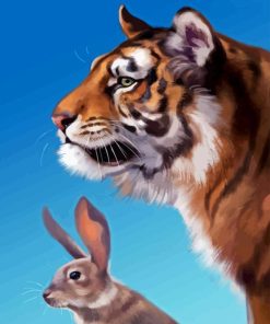Tiger Rabbit Diamond Painting