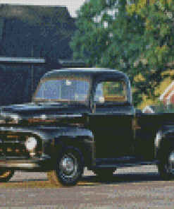 Black 1952 Ford Diamond Painting