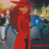 Carmen Sandiego Diamond Painting