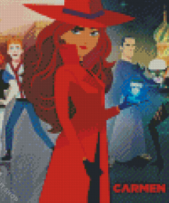 Carmen Sandiego Diamond Painting