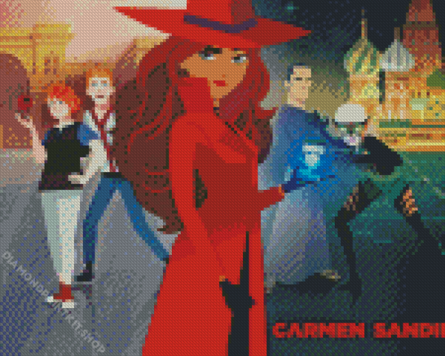 Carmen Sandiego Diamond Painting