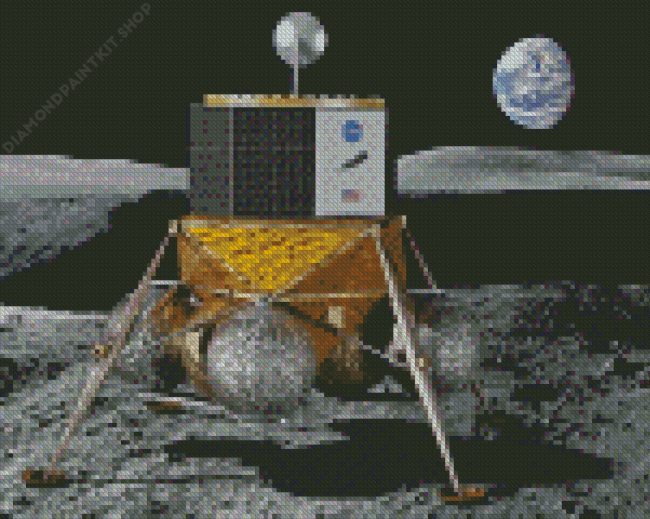 Lunar Module Diamond Painting
