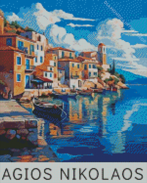 Agios Nikolaos Poster Diamond Painting