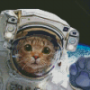 Astronaut Animal Diamond Painting
