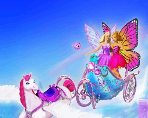 Barbie Mariposa Diamond Painting