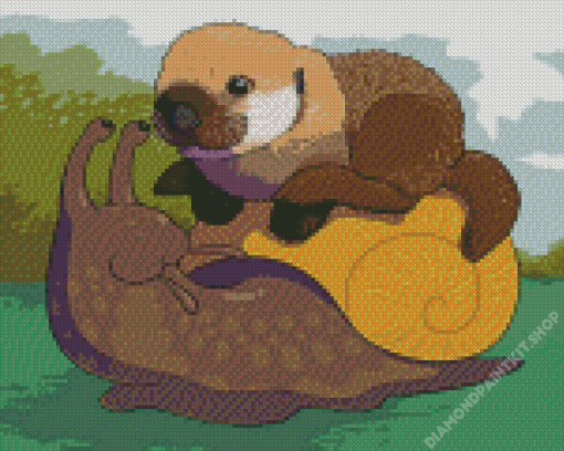 Baby Otter Diamond Painting