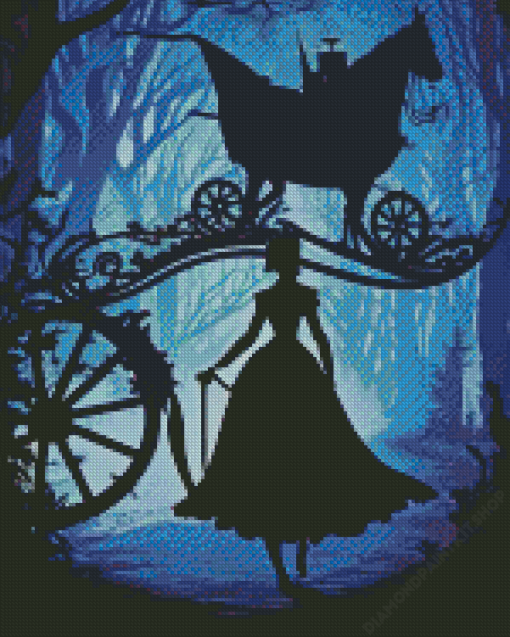 Cinderella Silhouette Diamond Painting