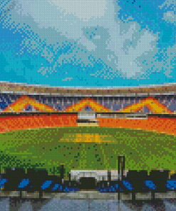 Cricket Ground Art Diamond Painting