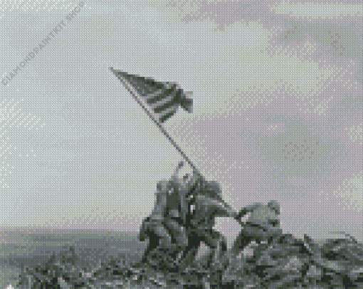 Flag Raising Iwo Jima Diamond Painting