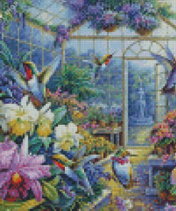 Green House Shed Diamond Painting