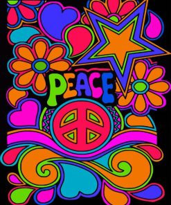 Hippie Peace Diamond Painting