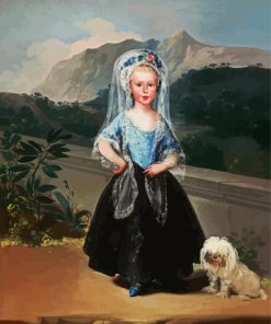 Little Girl With Havanese Diamond Painting