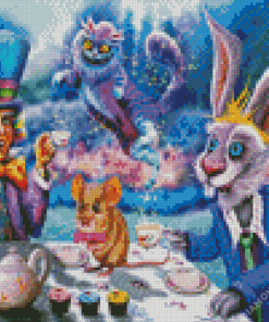 Mad Hatter Tea Party Diamond Painting