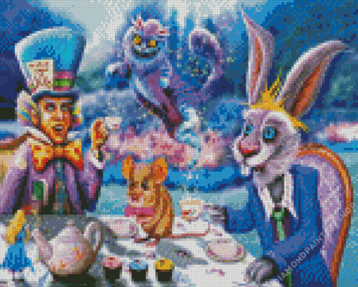 Mad Hatter Tea Party Diamond Painting