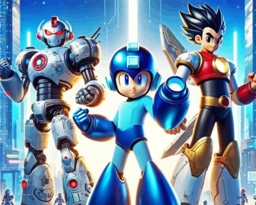 Mega Man X And Astro Boy Diamond Painting