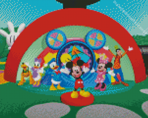 Mickey Mouse Clubhouse Diamond Painting