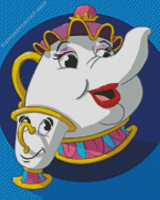 Mrs Potts and Chip Diamond Painting