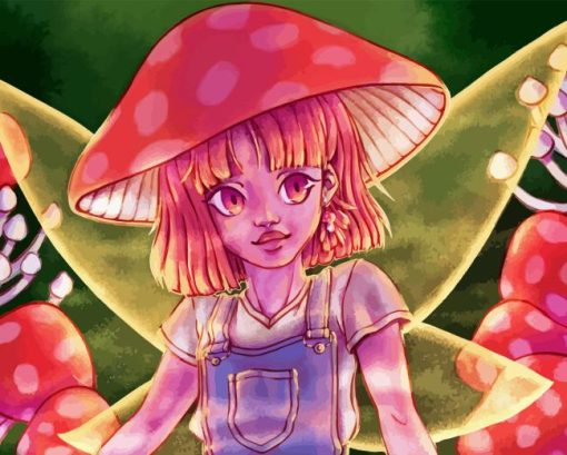 Mushroom Fairy Diamond Painting