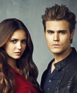 Nina Dobrev And Paul Wesley Diamond Painting