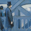 On the Pont de Europe Caillebotte Diamond Painting