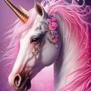 Pink Unicorn Diamond Painting