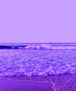 Purple Beach Diamond Painting